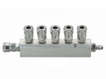 Picture of THB Quick Flow 1/2" Manifold - New Improved Steel Body - Straight Type - 5 Way