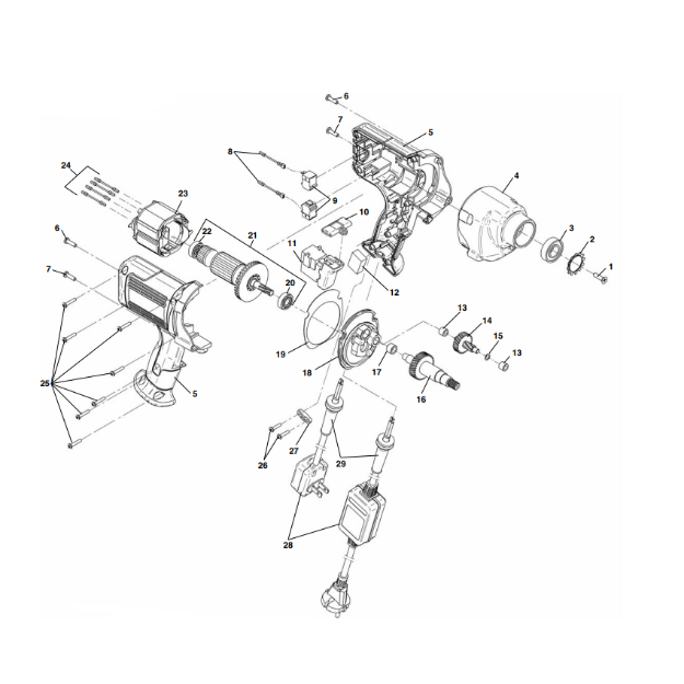 Picture of K-45AF Sink Machine Parts List