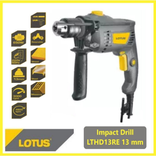 Picture of LOTUS Impact Drill 13MM 650W LTHD13RE