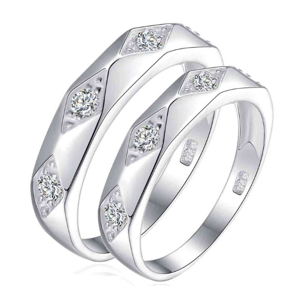 Picture of 925 Silver, Couple Ring- CS-041