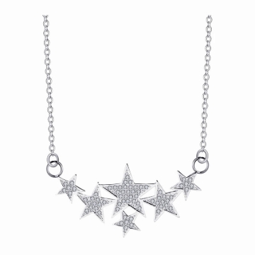 Picture of 925 Silver Jewelry,Center Chain Necklace- LN-037