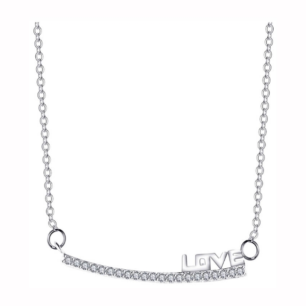 Picture of 925 Silver Jewelry,Center Chain Necklace- LN-078