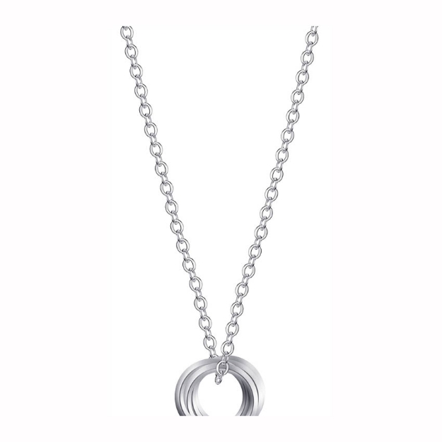 Picture of 925 Silver Jewelry,Center Chain Necklace- LN-118