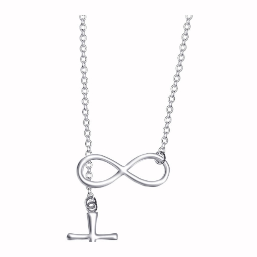 Picture of 925 Silver Jewelry,Center Chain Necklace- LN-123