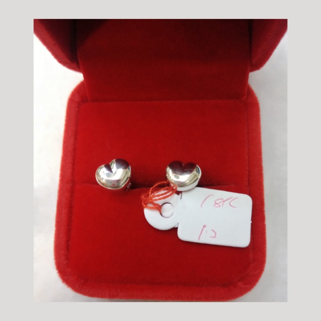 Picture of 18K - Saudi White Gold Earrings 1.2g- SE12G