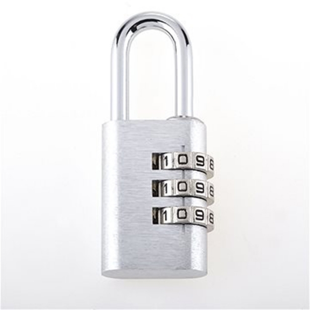 Picture of Yale YE3C/28/126/1/S, Aluminum Combination Padlock, Silver, YE3C281261S