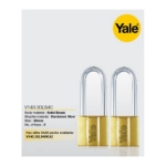 Picture of Yale V140.30 LS40 KA2, Long Shackle Brass Padlocks 140 Series Key Alike 2, V14030LS40