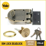 Picture of Yale V198GL,V198AB, Single Rim Lock Deadbolt, YV198AB