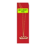 Picture of 18K Saudi Gold Necklace with Pendant, Chain 1.05g, Pendant 0.5g, Size 16", 2805N4S1