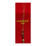 Picture of 18K Saudi Gold Necklace with Pendant, Chain 10.3g, Pendant 8.2g, Size 26", 2805NG