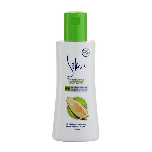 Picture of Silka Skin Papaya Whitening Lotion SPF10 Green, SIL73B