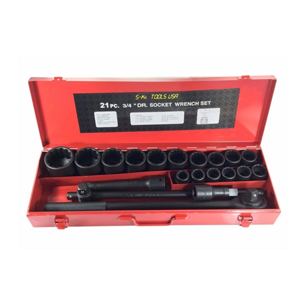 Picture of S-Ks Tools USA Impact Socket Set (Black), 34-2100B