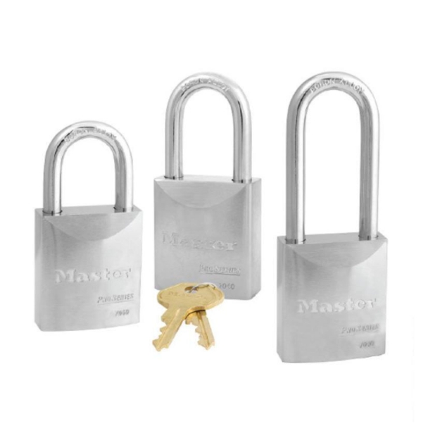 Master Lock Pro Series Padlock ( Wide/Solid Steel Body ) Boron Alloy Shackle Rustproof, 44MM 