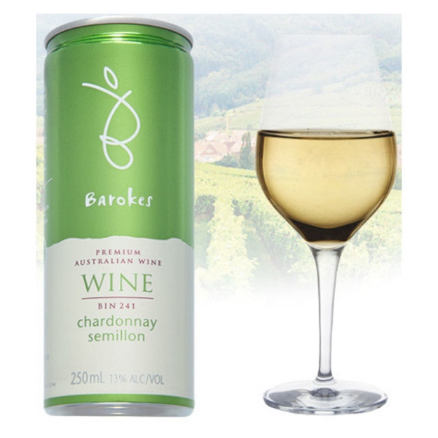 Picture of Barokes Chardonnay & Semillon Australian White Wine 250 ml, BAROKESCHARDONNAY