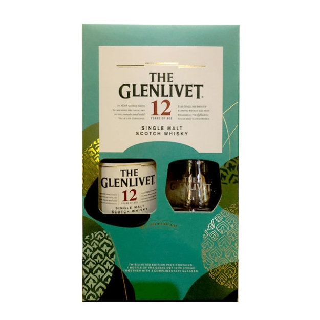 Picture of Glenlivet 12 Year Old Gift Pack 700 ml, GLENLIVET12GIFT