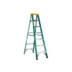 Picture of Jinmao 6 Step Fiberglass 7' Step Ladder 225 lbs  Green, JMFM22106II