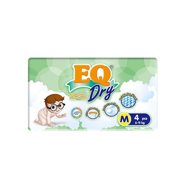 Picture of EQ Diaper Dry Medium 4's, EQ034