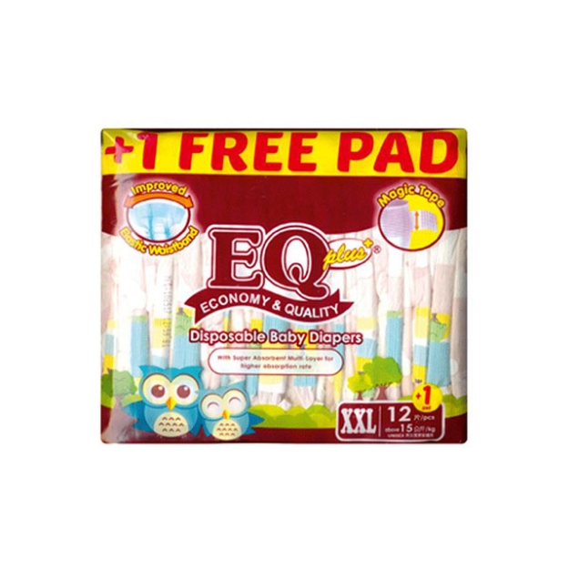 Picture of EQ Diaper Plus XXL 12+1's, EQ002A