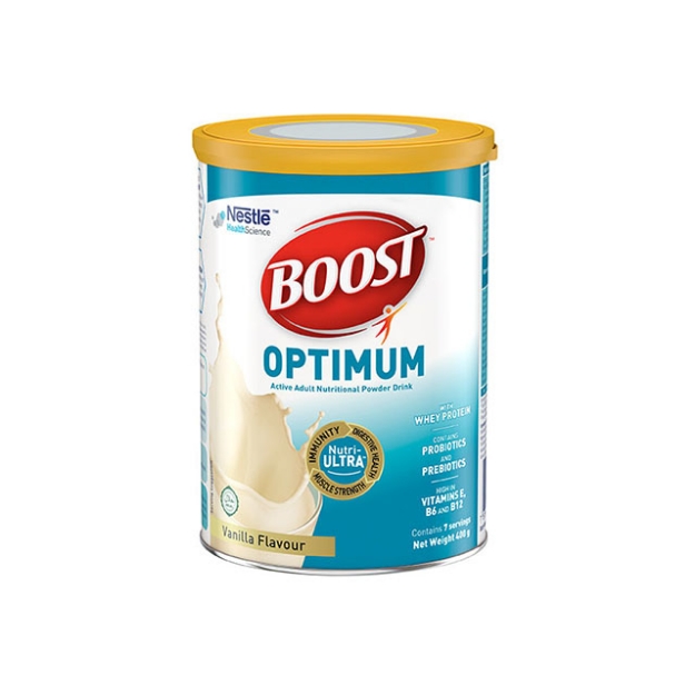 Picture of Nestle Boost Optimum Vanilla Adult Milk Powder 400g, NESTLEBOOST