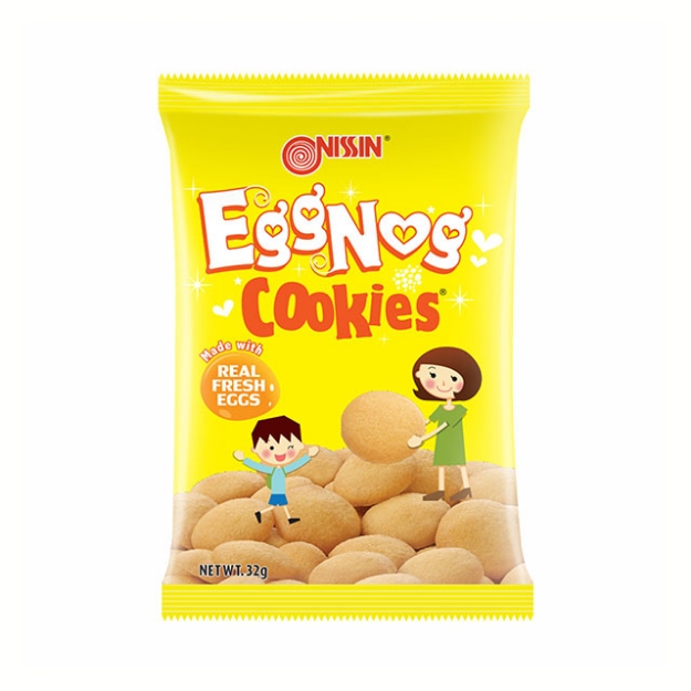 Picture of Nissin Eggnog Cookies 32g, NIS27