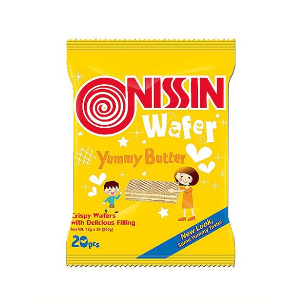 Picture of Nissin Wafer Yummy Butter 12g 20 packs, NIS04