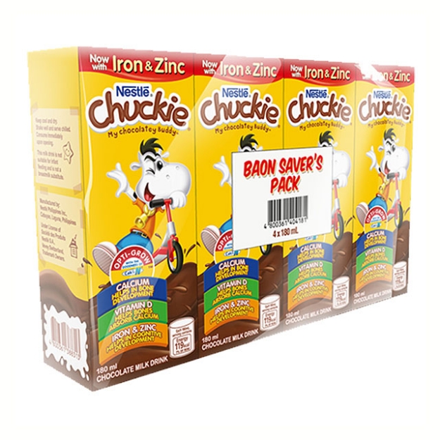 Picture of Nestle Milk Chuckie 180 ml 4 packs, NES81D