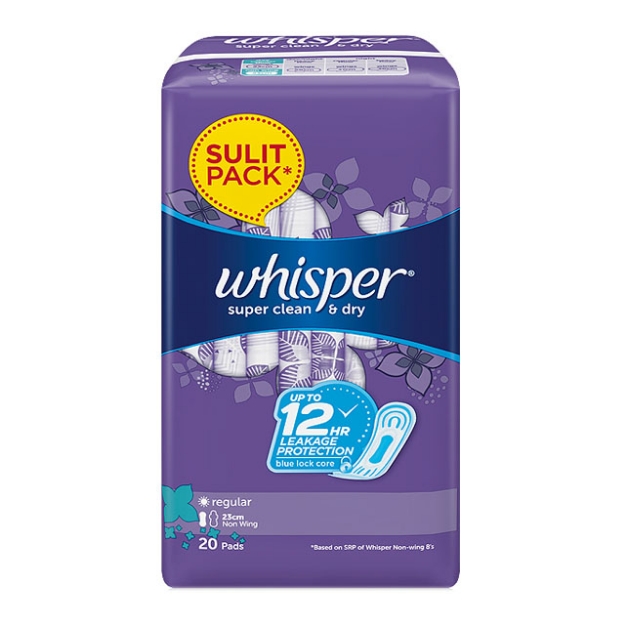 Picture of Whisper Regular Flow(Dry) Non Wing 20's, WHI178