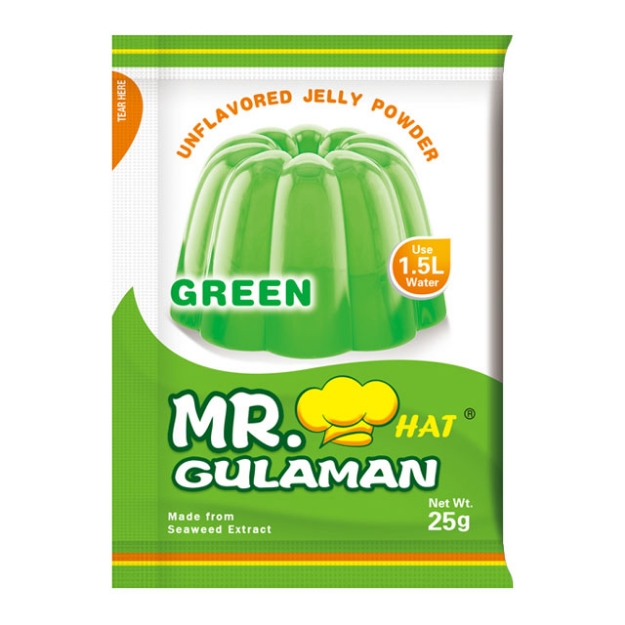 Picture of Mr. Hat Gulaman Powder Green 10's (25g), MRH02