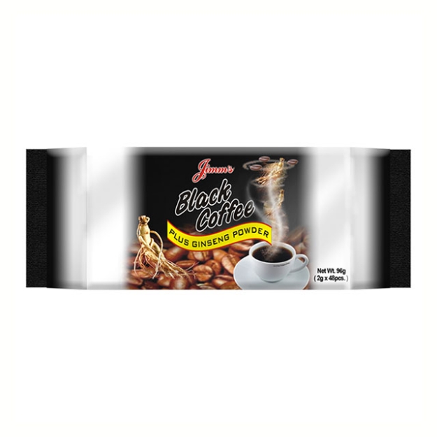 Picture of Jimm's Coffee Black with Ginseng 2g 48 pcs, JIM03B