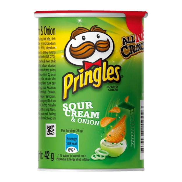 Picture of Pringles Sour Cream & Onion (42g, 107g, 147g), PRI05