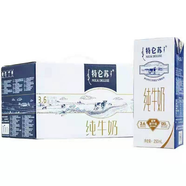 Picture of Deluxe Pure Milk 250ml, 1 box, 1*12 box