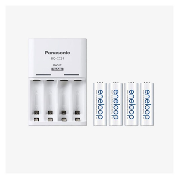 Picture of Panasonic K-KJ51MCC40T Eneloop Batteries & Charger Kit,K-KJ51MCC40T