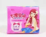 Picture of SPACE7 daily cotton sanitary napkins 10 pieces（QUC8110),1 pack, 1*24 pack