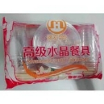 Picture of Minghong environmental protection crystal tableware (disposable),1 pack, 1*30 pack