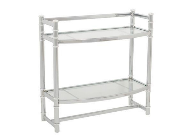 Picture of Zenith studio "no tools" wall shelf  chrome & glass