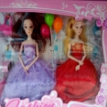 Picture of Barbie Doll Set with Clothes and 2 Barbie Doll for Girls, BDSC2