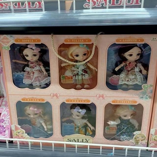 Picture of Barbie Doll Set of 4pcs and 6pcs for Girls Toy, BDS46G