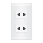 2 Gang Universal Outlet Set