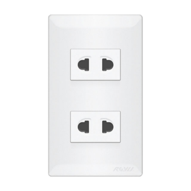 2 Gang Universal Outlet Set