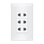 3 Gang Universal Outlet Set