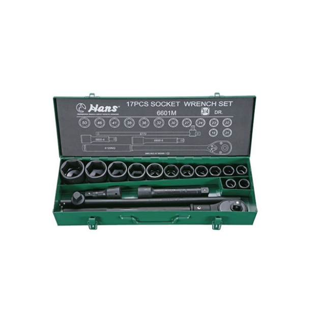 Picture of Hans 3/4" DR. 17 Pcs. Socket Wrench Set - 19-50MM