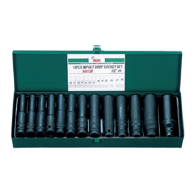 Picture of Hans 1/2 DR. Deep Impact Socket Set 13 Pcs. - Inches Size