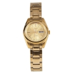 Seiko 5 Classic Gold Dial  Gold Plated Stainless Steel Watch 