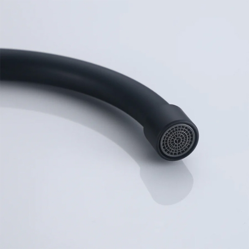 Picture of Axis Danube Wall Tap Gooseneck Matte Black, AXS01FW202B