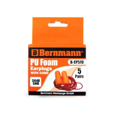 Picture of BERNMANN Ear Foam With Cord 5 Pieces Per Box B-EP519