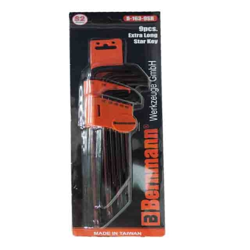 Picture of BERNMANN 9Pcs. Extra Long Star Key - B-163-9SR