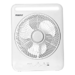 Picture of Firefly Rechargeable 12" 3-Speed Fan with Night Light-FEL653