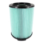 Picture of Ridgid Hepa Filter (Green) - VF6000 - Genuine Replacement 5-Ply Wet/Dry Allergen Fine Dust & Dirt Filter for Ridgid 5-20 Gallon Vacuums, 97457