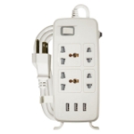 Picture of One Main Switch & 3 USB Ports, REDEC634/W