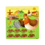 Picture of Wooden puzzle pieces children's puzzle pieces Wooden Animal Kindergarten Early Education